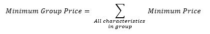 Minimum group price