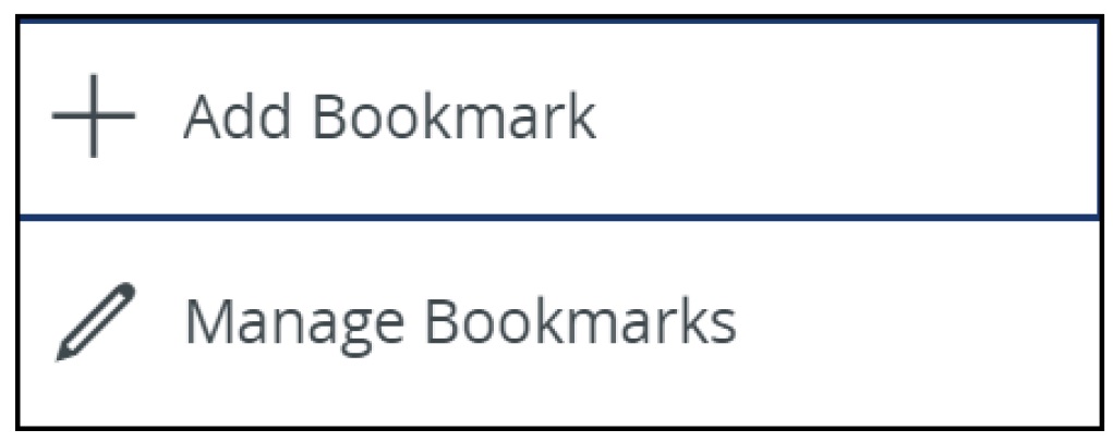 Add and Manage Bookmark