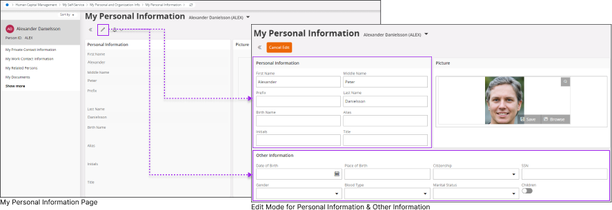 My Personal Information
