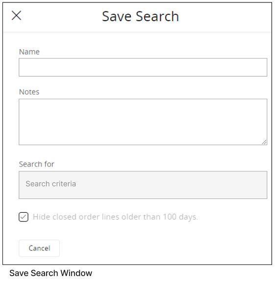 Save Search
