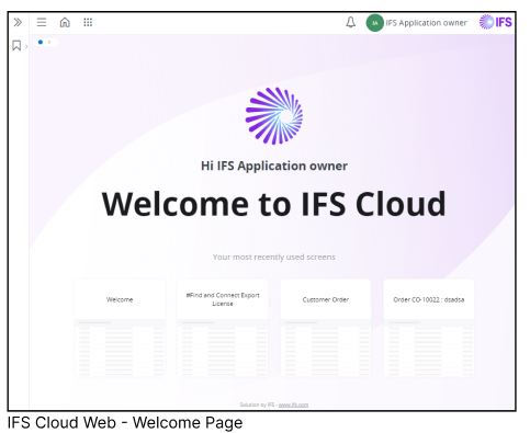 Shortcut key welcome page