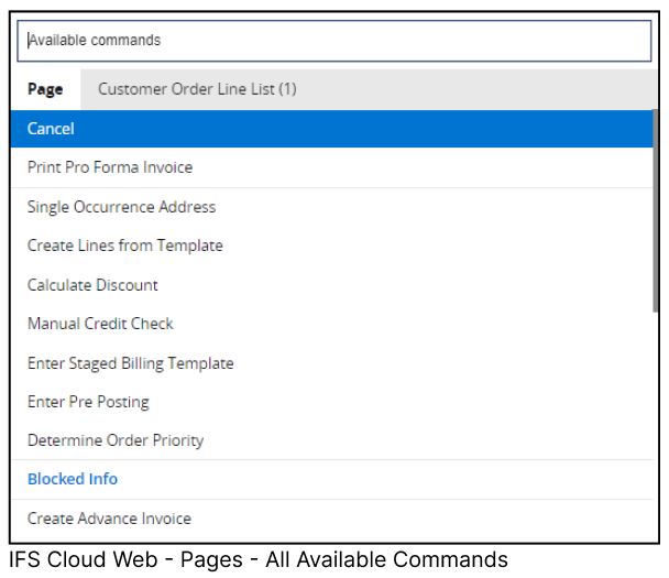 All available commands