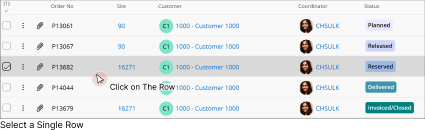 Select Single Row