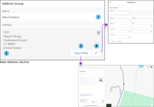 Main Address Section