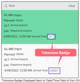 Time Zone Badge