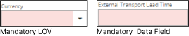 Mandatory Fields