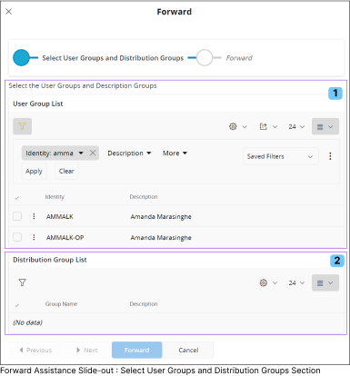 Forward Slideout Menu