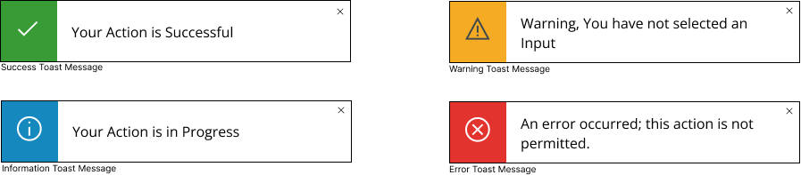Toast Messages