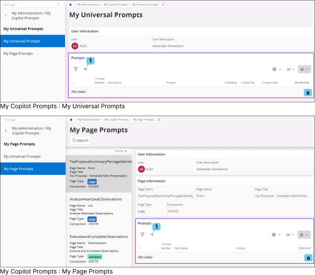 Adding a Prompt Using My Prompts