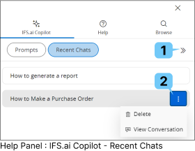 Recent Chats Section