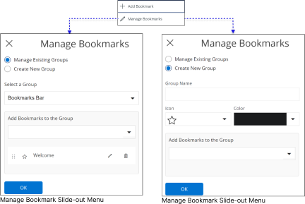 Manage Bookmarks