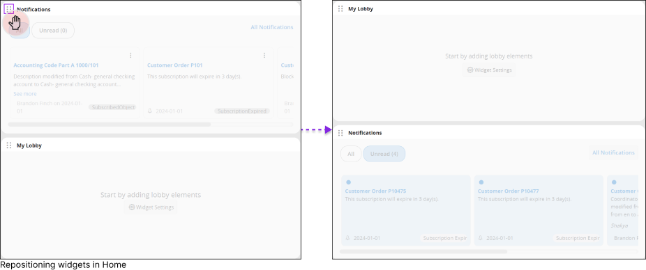 Widget Layout Change