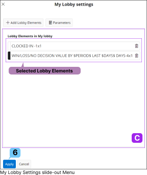 My Lobby Settings : After Adding Widgets