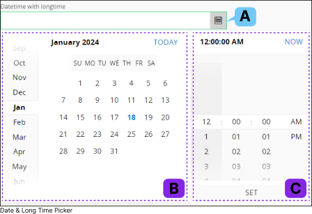 Date/Long Time Picker