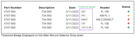 Main Record Selector