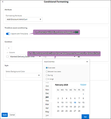 Time Zone Selector ON