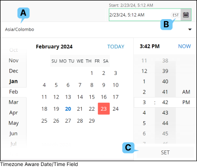 Timezone aware Date/Time