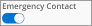 Emergency Contact Toggle