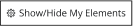 Show / Hide My Elements Button