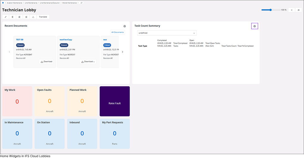 Lobby Widget