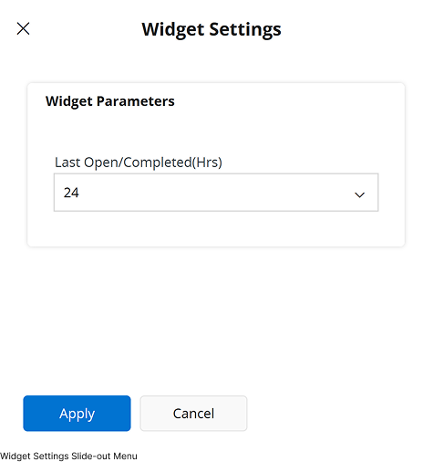 Widget Settings