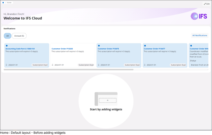Blank Home Page