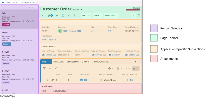 Records Page