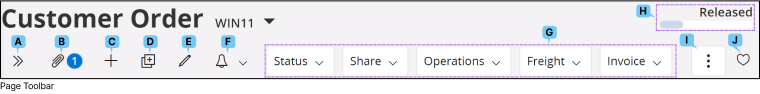 Page Tool Bar
