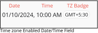 Time Zone Supported Date/Time Fields