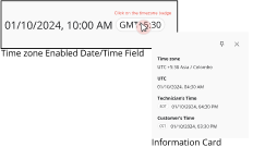 Time Zone Information Card