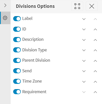 Options Panel