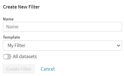 Create New Filter