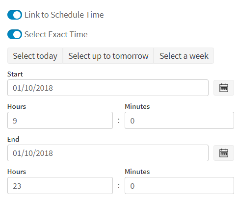 Filter Exact Time