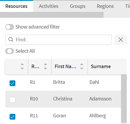 Filter Resources
