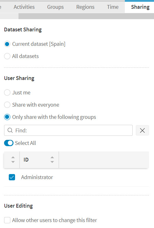 Filter Sharing
