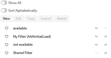 Filter Sort Enabled
