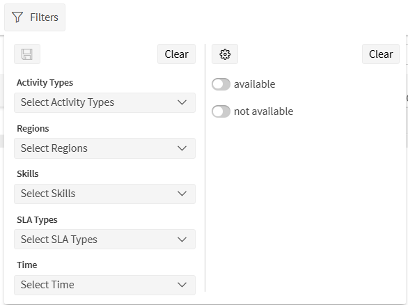 Filters Button