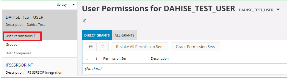 Grant User Permissions