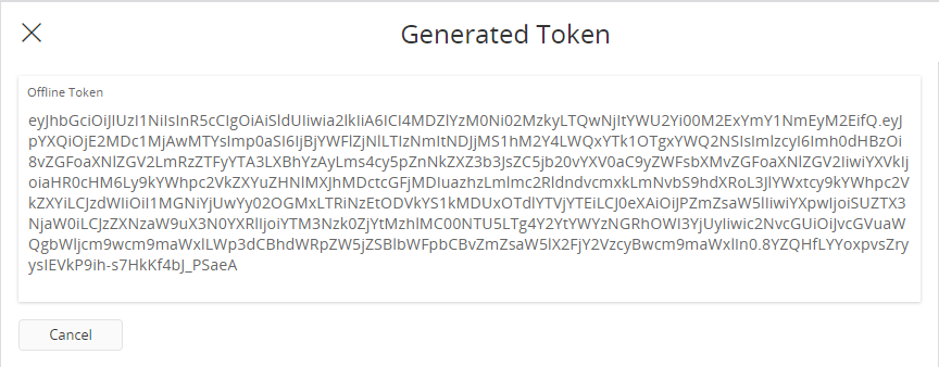 SCIM Offline Token