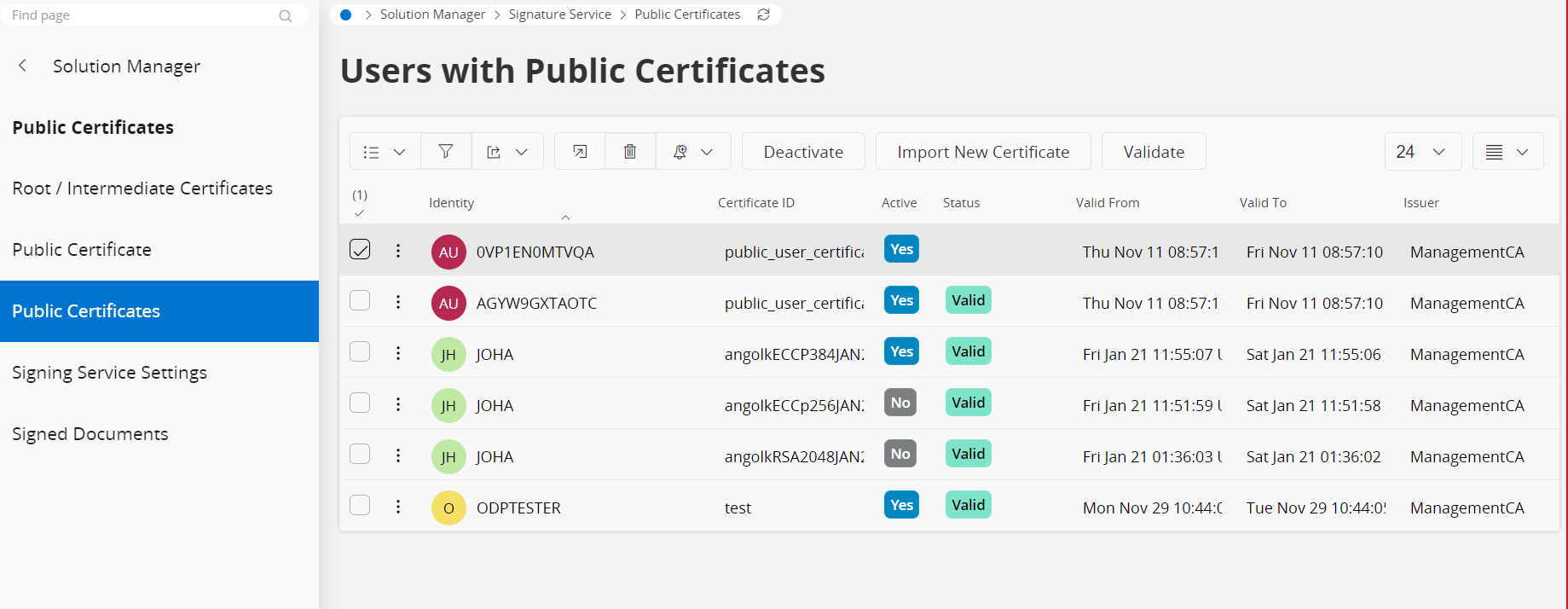 public-certs-overview-page