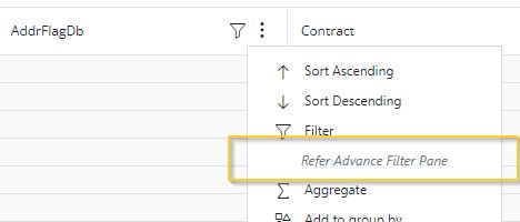 Basic Filters option disabled in Selected Attributes pane