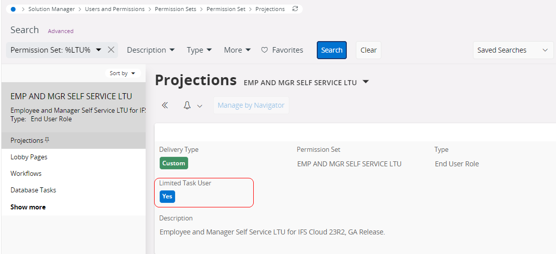 LTU Permission Sets