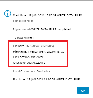 Data Writing File Write Data to File - Technical Documentation For IFS Cloud