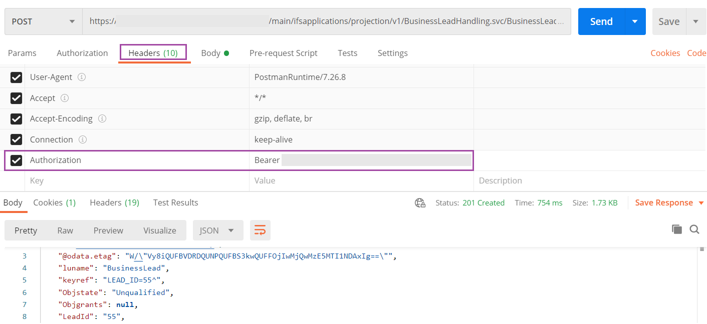 Create a Record - Technical Documentation For IFS Cloud