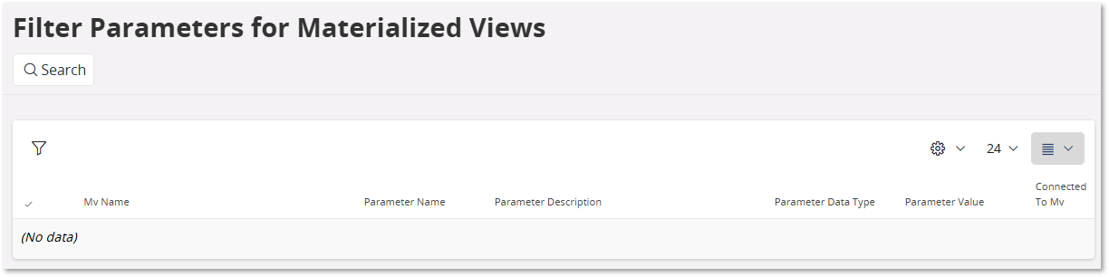 Data Filter Parameters for Materialized Views - Technical Documentation ...