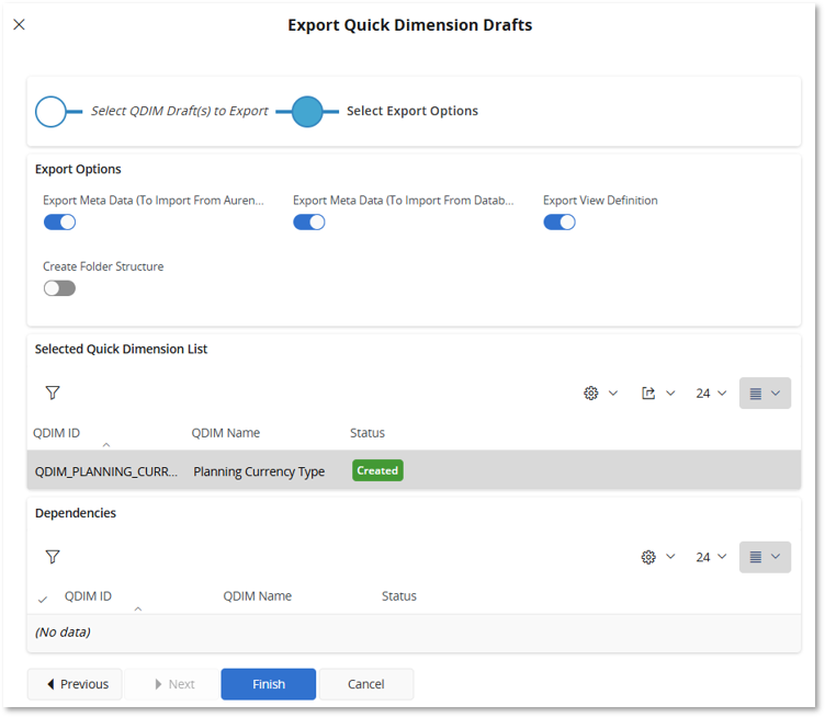 Quick Dimension - Technical Documentation For IFS Cloud