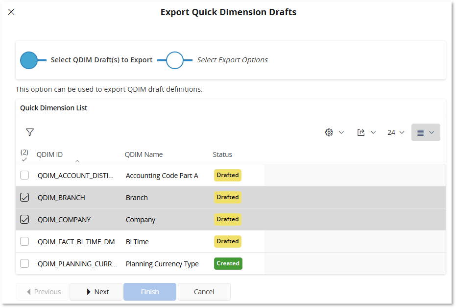 Quick Dimension - Technical Documentation For IFS Cloud