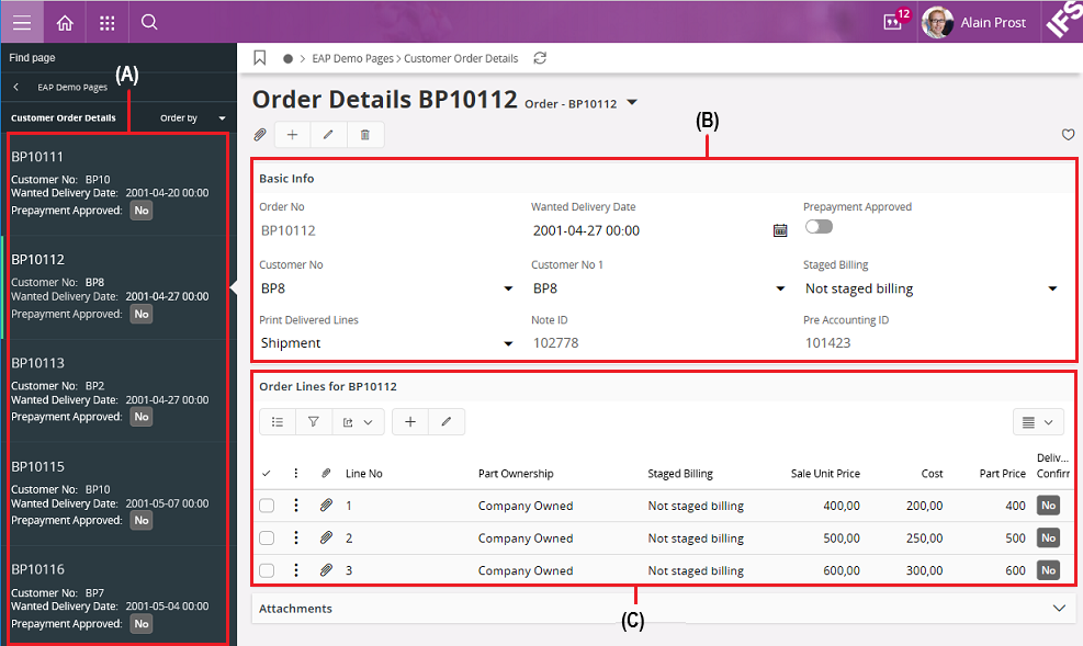 Add an array in the projection file - Technical Documentation For IFS Cloud