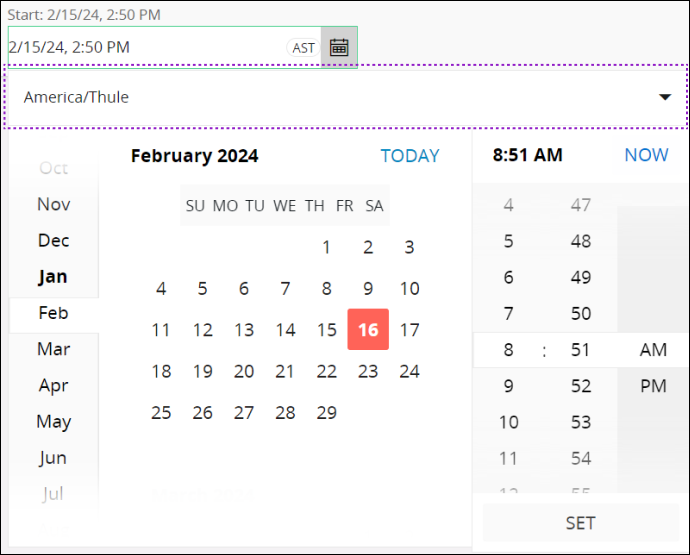 Date Time Picker - Technical Documentation For IFS Cloud