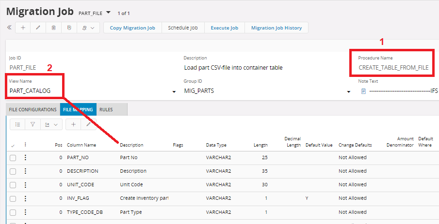 Load File to Table - Technical Documentation For IFS Cloud